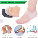 Silicone Gel Heel Socks Insoles For Dry Hard Cracked Heel Repair Pad