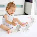 1Pcs- Electronic Rabbit Toy Easter Bunnies Can Walk and Talk