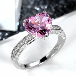 🎁2024 EID BEST GIFT🎁 Heart Shaped Zircon Finger Ring 🕌