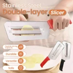 🎁Best Kitchen Gift!✅ Double-Layer Stainless Steel Slicer